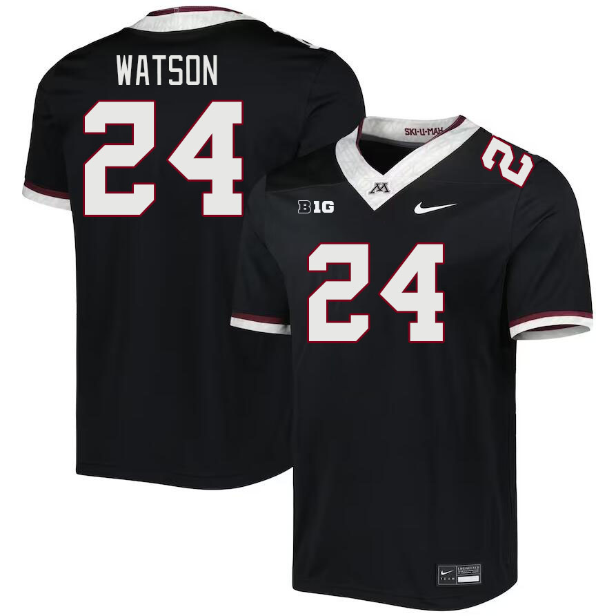 Men #24 Tariq Watson Minnesota Golden Gophers College Football Jerseys Stitched-Black